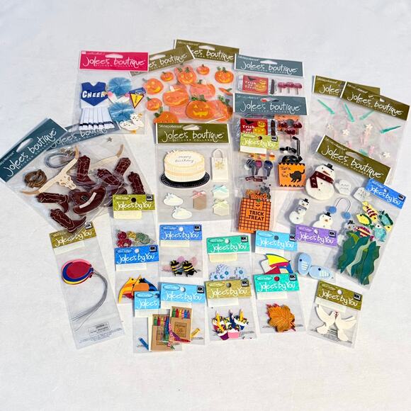 Lot of 25 Jolee's Boutique Scrapbooking Stickers/Embellishments - Picture 1 of 6